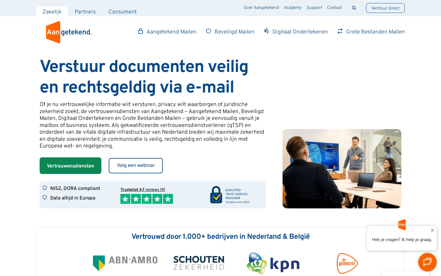 Aangetekend Mailen - De Heren Van