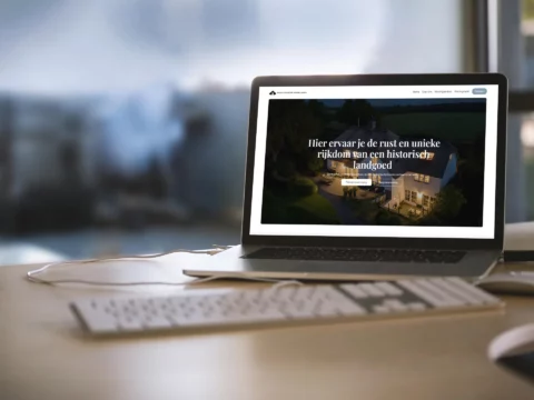 Impressie van homepage Heiko Gorter Makelaars op een scherm.